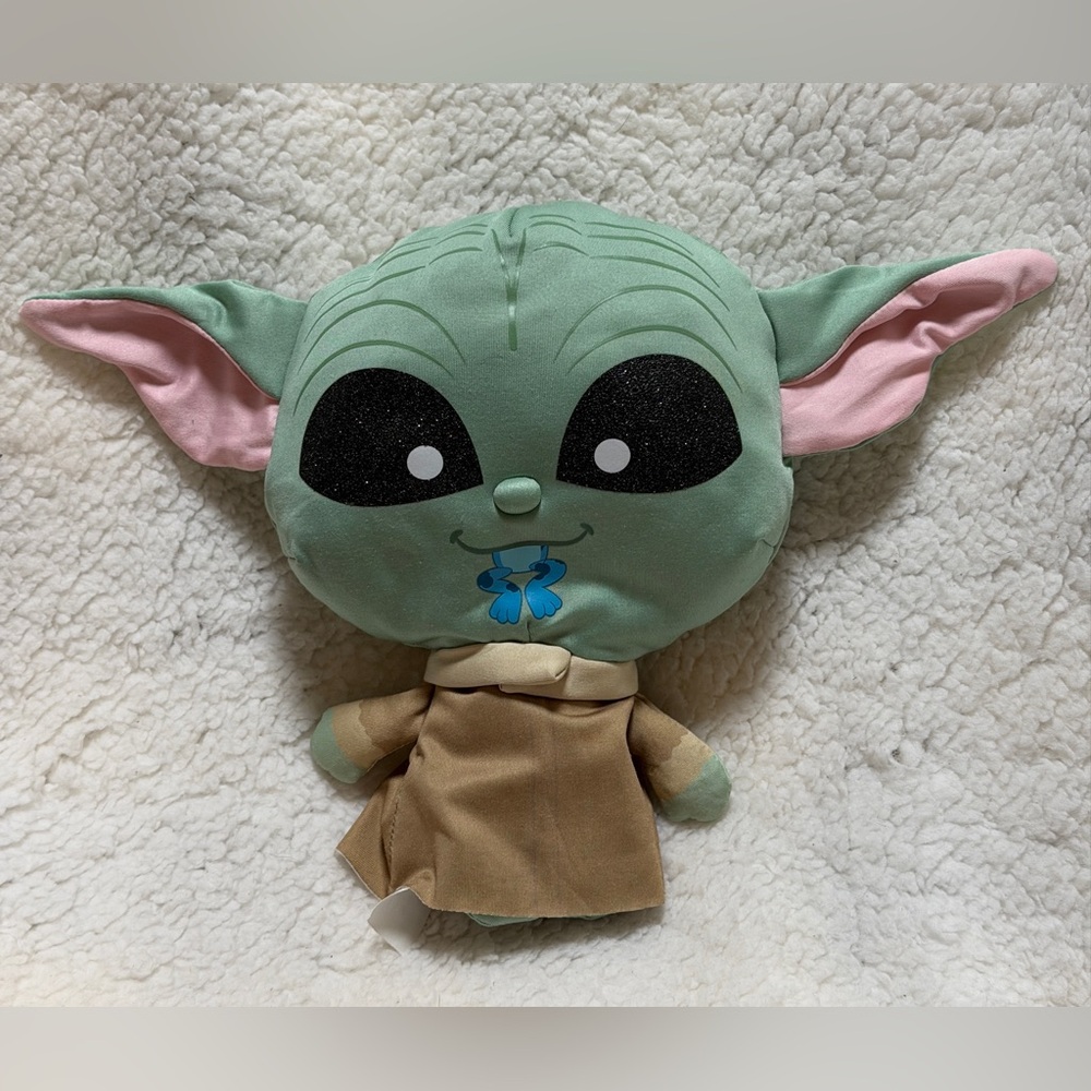 Just Play Disney Doorables Puffables Grogu aka Baby Yoda Mandalorian Plush 10"